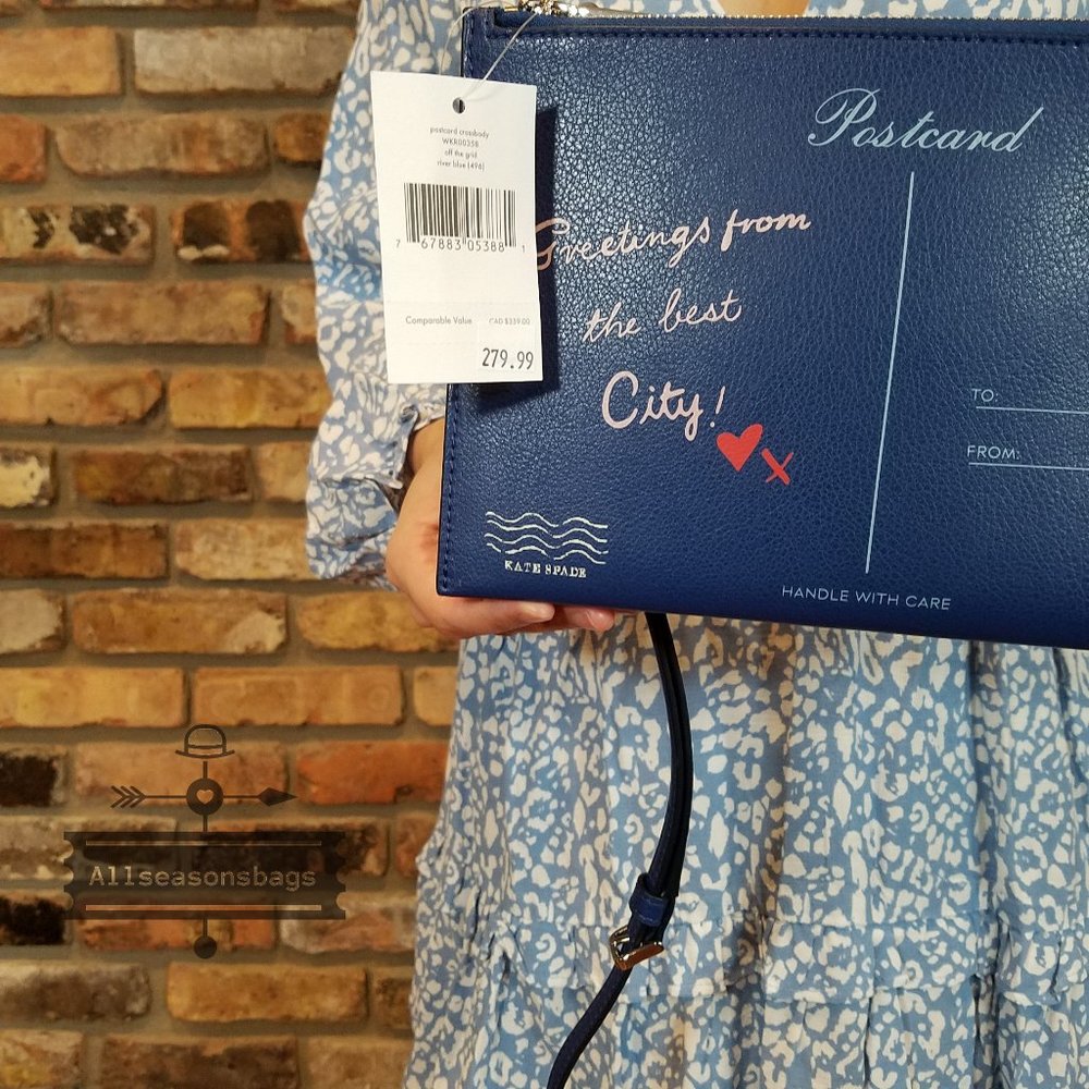 Kate Spade Bon Voyage River Postcard CROSSBODY - Picture 13 of 13